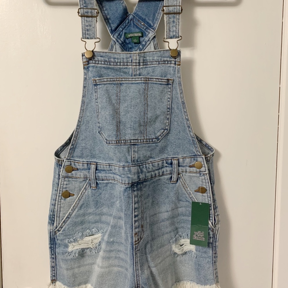 Target Wild Fable Short Denim Overalls